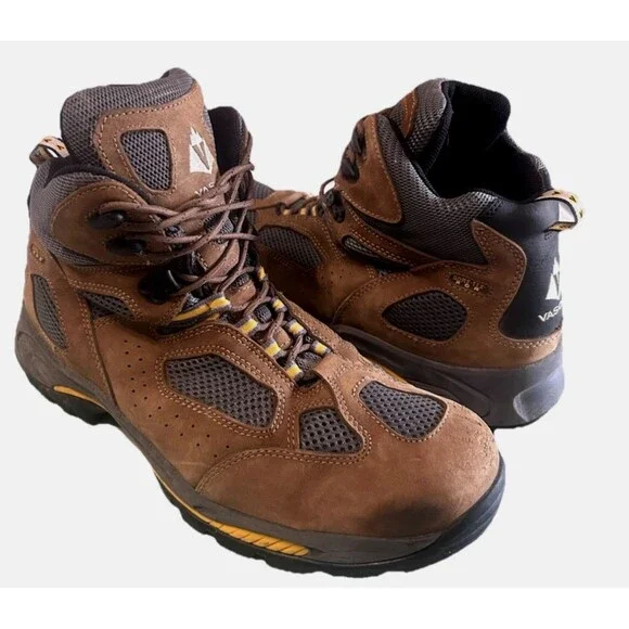 VASQUE Breeze GoreTex Mens 13M Hiking BootsBrown Leather Nubuck Vibram 7462